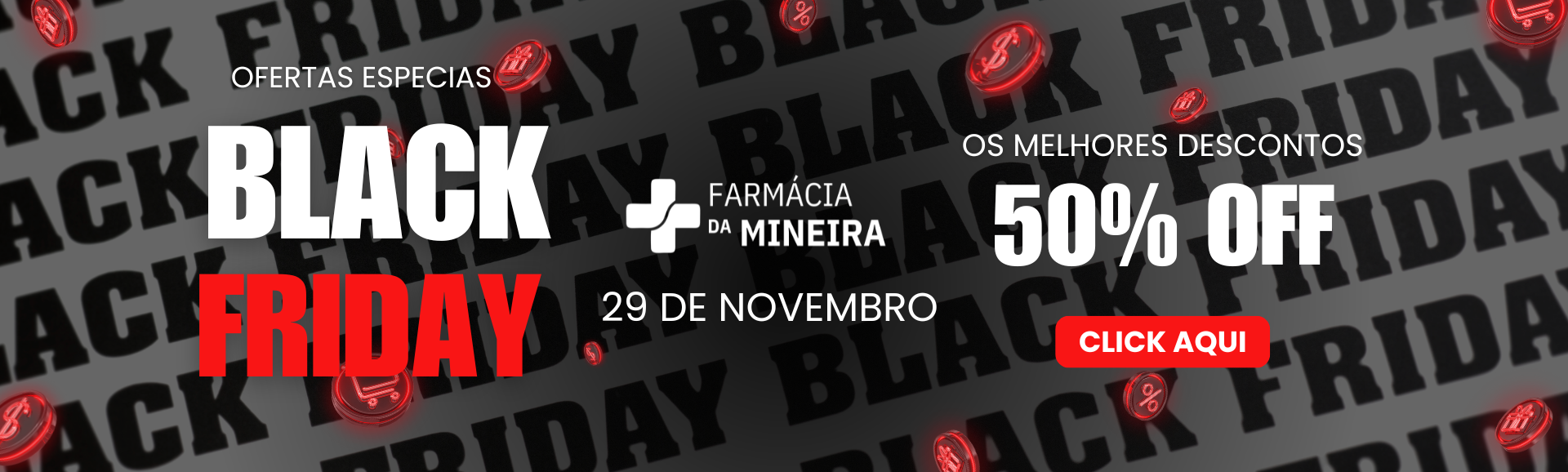 Story Instagram black friday neon (Banner para Mercado Shops (Médio))